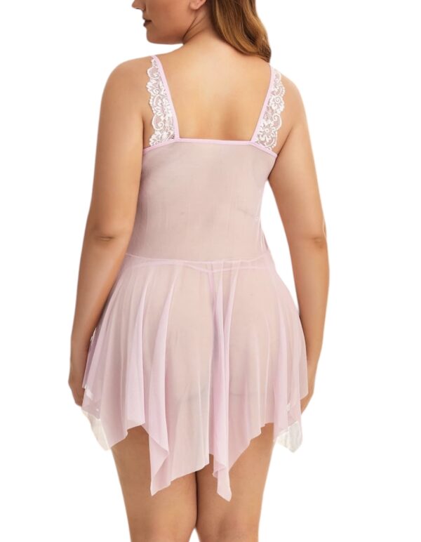 Blush Desire Babydoll-Plus size - Image 2