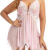 Blush Desire Babydoll-Plus size